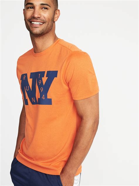 Go Dry Graphic Crew Neck Tee For Men Old Navy