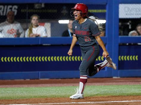 Oklahoma State Cowgirls Vs Stanford Cardinal In Ncaa Softball Wcws