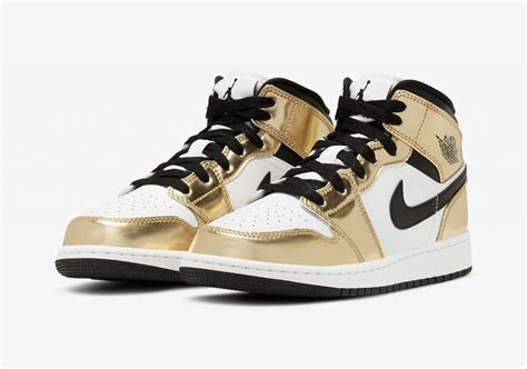 【nike Air Jordan 1 Mid Se Metallic Gold”】ナイキ エア ジョーダン 1 ミッド Se メタリック