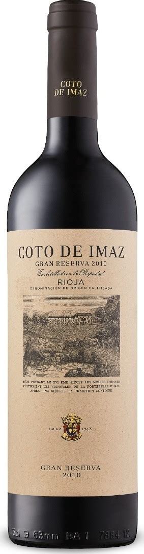 El Coto De Imaz Gran Reserva 2012 Expert Wine Ratings And Wine