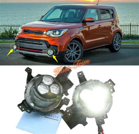 Fits For Kia Soul Led Front Bumper Fog Lights Lamp Left