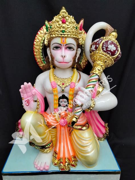 White Marble Bajrangbali Statue For Worship At Rs 42000 In Jaipur ID