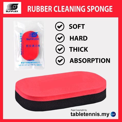 Sunflex Sponge Rubber Sponge Table Tennis Ping Pong Cleaner Sponge