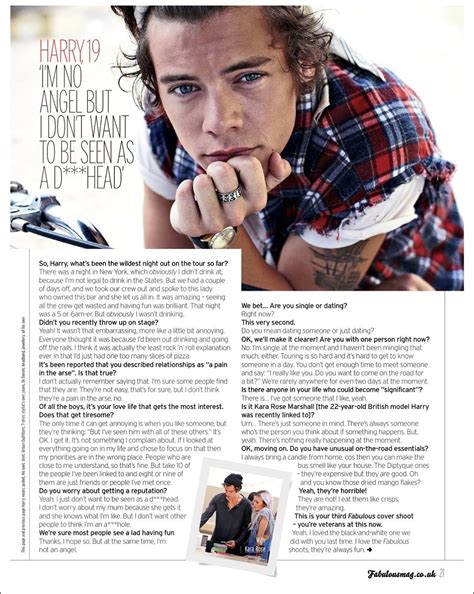 One Direction: Boys' interviews in Fabulous Magazine.