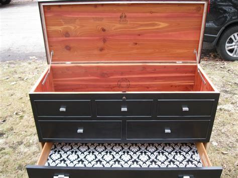 Lane Cedar Chest After Being Repainted To Hide Water Damage Cedar