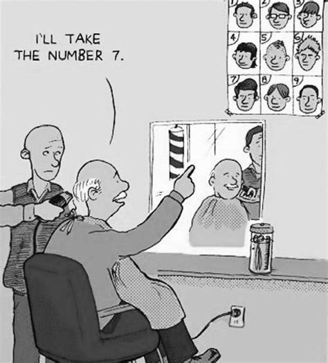 Pin By Mary Spracklen On ⍟spicy Barber⍟ Barber Humor Funny Cartoons