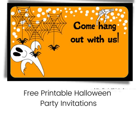 Free Printable Halloween Party Invitations