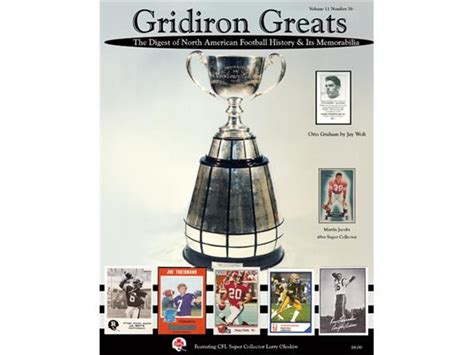 Gridiron Greats: Football History and Its Memorabilia 01/22 by ...