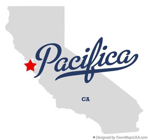 Map of Pacifica, CA, California