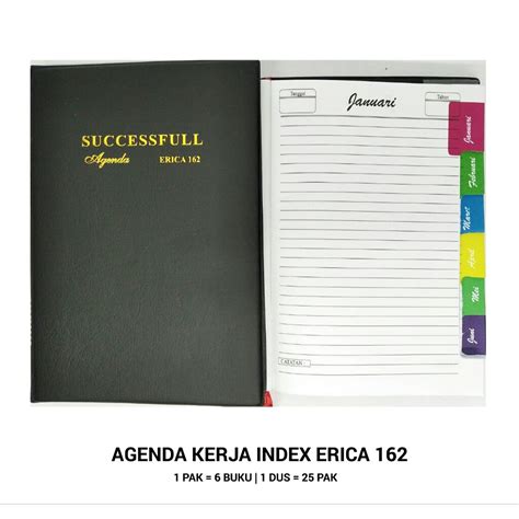 Jual Buku Agenda Kerja Tebal Index Erica Indonesia Shopee Indonesia