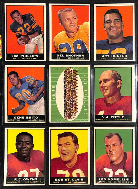 Lot Detail Lot Of Different Topps Football Cards W Unitas