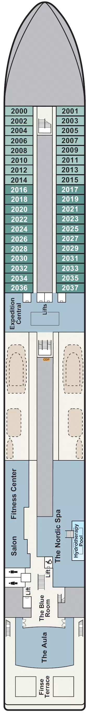 Viking Octantis Deck 2 Deck 2 Plan Cruisedeckplans