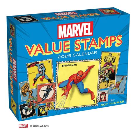 Marvel Value Stamps 2025 Day To Day Calendar Book Summary Video