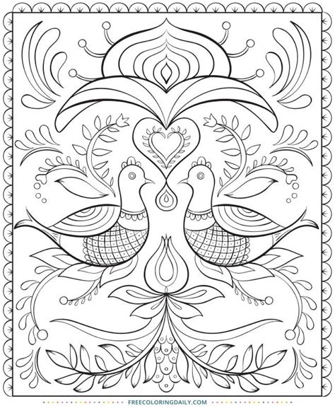 Top 10 Printable Mexican Folk Art Coloring Pages