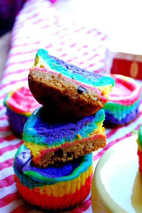 Rainbow Mini Cheesecakes The Domestic Rebel