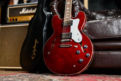 Epiphone Noel Gallagher Riviera Dark Wine Red Guitar Gear Giveaway