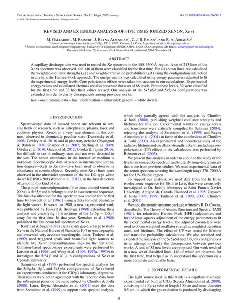 Pdf The Astrophysical Journal Supplement Series Pp