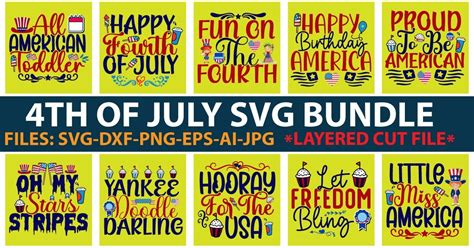 4th Of July Svg Bundle Bundle · Creative Fabrica