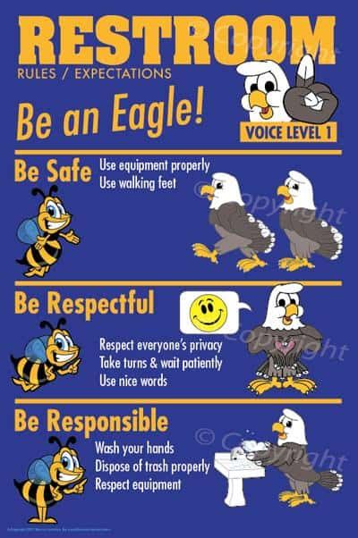 Pbis Posters For Safety Respect Responsibility Mascot Junction