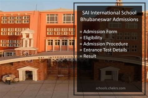 SAI International School Bhubaneswar Admissions 2022-23 | Check ...