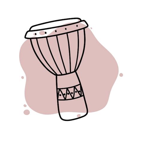 Premium Vector Doodle Of Djembe Music Traditional Hand Drawn African