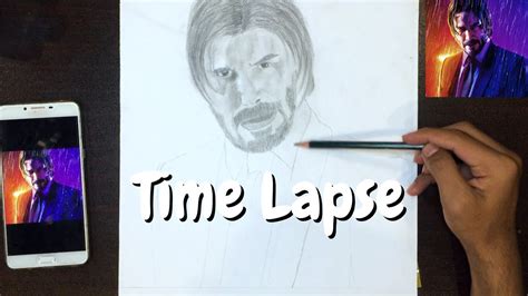 John Wick Speed Drawing Pencil Sketch Youtube