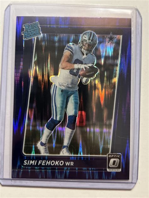 Donruss Optic Simi Fehoko Purple Shock Prizm Rated Rookie Rc