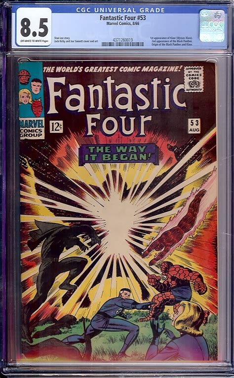 Fantastic Four Cgc Ow W Auction Pedigree Comics