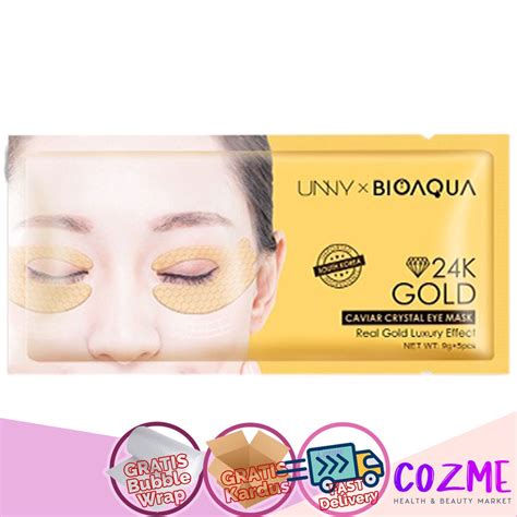 Jual BIOAQUA 24K GOLD Caviar Crystal Eye Mask Isi 5pc Shopee Indonesia