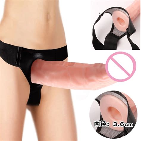 M Nner B Gel Auf Dildo Panties Wearable Hohl Penis Verl Ngern H Lse