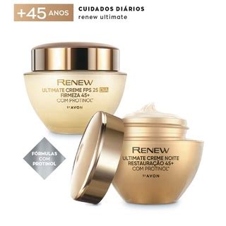 Kit Renew Ultimate Protinol Avon Creme Dia 50 G Creme Noite 50 G