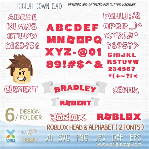 Roblox Font Roblox Svg Roblox Svg Files For Cricut Fonts Lupon Gov Ph