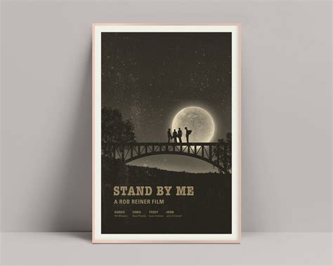 Stand By Me Poster Minimalist Poster Stand By Me Print Minimalist