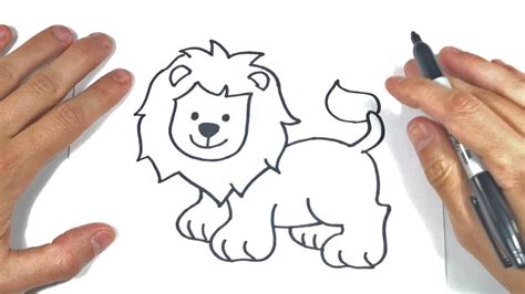 Un Leon Facil Como Dibujar Un Leon Paso A Paso How To Draw A Lion