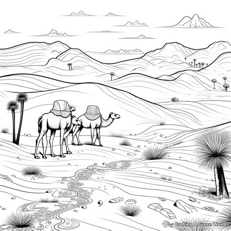 Free Desert Coloring Pages