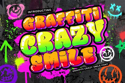 Graffiti Crazy Smile font | free download for WEB