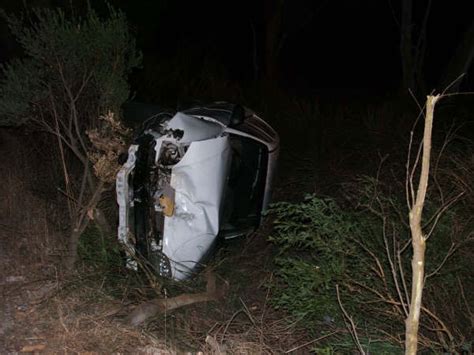 Hyundai Flips Between Trees Western Australia