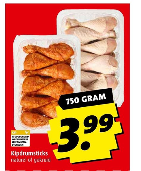 Kipdrumsticks Naturel Of Gekruid 750 Gram Aanbieding Bij Boni