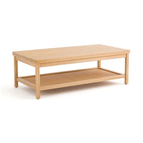 Table Basse Double Plateau Pin Et Cannage Gabin La Redoute Interieurs