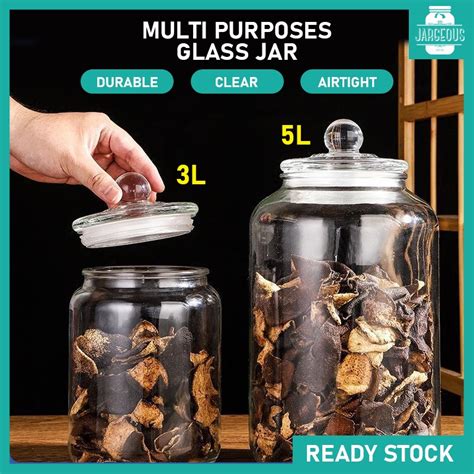 Ml Ml Cookies Air Tight Glass Jar Shopee Malaysia