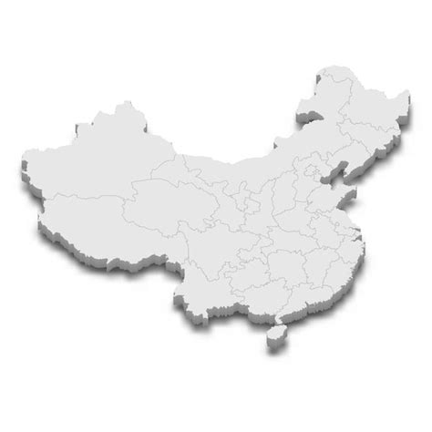 China Map with Highlighted Capital