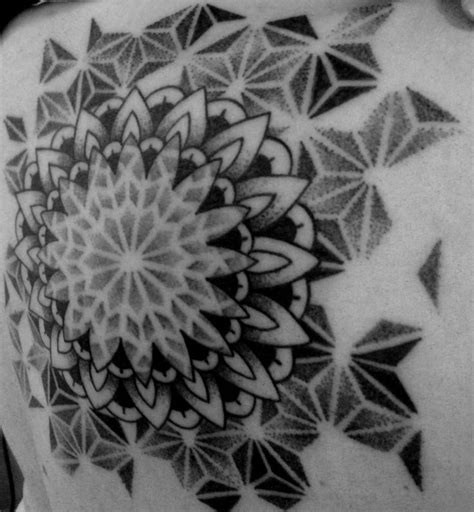 Mandala Geometric Dotwork Tattoo On My Back By Pande Lee Dirty Roses