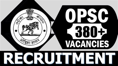 Opsc Recruitment 2024 Notification Out For 380 Vacancies Check Post