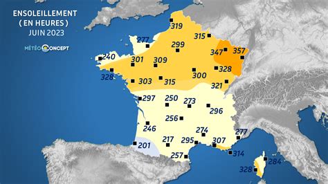 Juin Ensoleillement Remarquable Au Nord Et Exceptionnel En