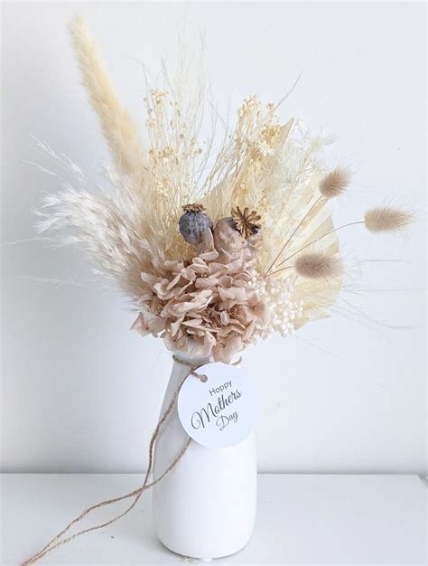 Dried Flower Everlasting Arrangement Boho Blooms Flowers Bouquet