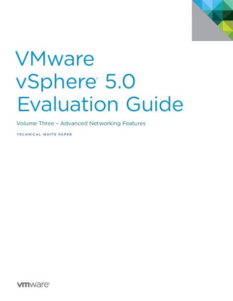 PDF VMware VSphere 5 0 Evaluation Guide The VMware VSphere 5 0