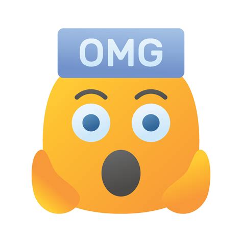 Oh My God expression emoji design, editable 43957636 Vector Art at Vecteezy