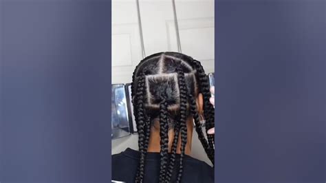 Watch Me Pre Part My Hair For Braids Braidtutorial Knotlessbraids