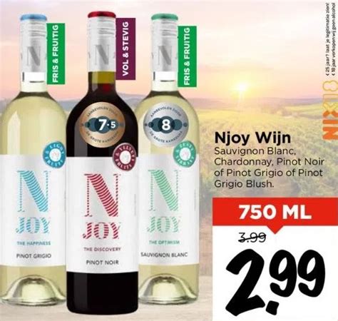 Njoy Wijn Sauvignon Blanc Chardonnay Pinot Noir Of Pinot Grigio Of