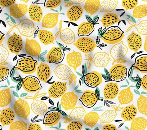 Modern Lemon Print Upholstery Fabric by the Yard Schumacher - Etsy